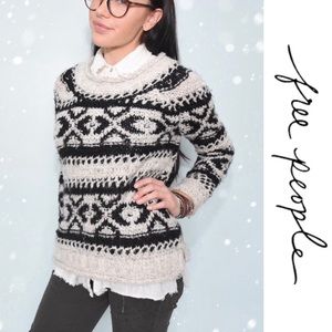 Free People Cozy Oversized Knit Sweater